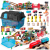 Ricokids Fából készült kisvasút város 100 db rk-879 ricokids