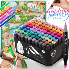 Ricokids Festőszőnyeg 90 x 120 cm + alkoholos filctollak 80 db ricokids kreatív és készségfejlesztő