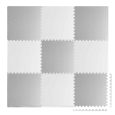 Ricokids Nagy habszivacs puzzle szőnyeg fehér és szürke ricokids 180x180cm 9db játszószőnyeg