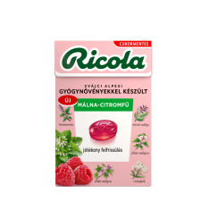 Ricola cukorka málna-citromfű 40 g csokoládé és édesség