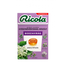 Ricola Ricola cukorka bodzavirág 40 g reform élelmiszer
