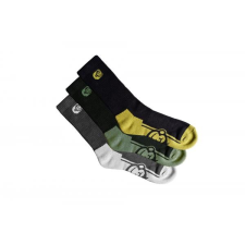 RidgeMonkey apearel crew socks 3 pack size 6-9 zokni horgászkiegészítő