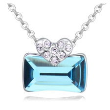 Ridikül- kék- Swarovski kristályos nyaklánc nyaklánc
