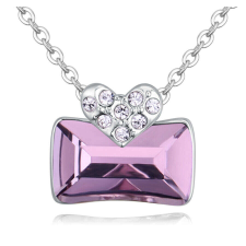 Ridikül- lila- Swarovski kristályos nyaklánc nyaklánc
