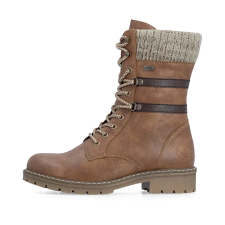 Rieker TEX Y9107 24 női félcsizma, vízálló, fűzős, military stílusú női csizma, bakancs