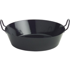 Riess Serpenyő fánk sütésére, 40 cm, fekete zománc, magas, 11 cm, Reiss edény