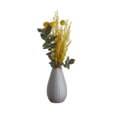 RIFFLE RIFFLE kerámia váza, szürke 15,5 cm dekoráció
