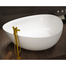  Riho OVIEDO szabadon álló Solid Surface kád 160x160cm - ÚJDONSÁG kád, zuhanykabin