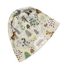 Rikidor Pamut Sapka - Drapp Erdei Állatos "1" babasapka, sál