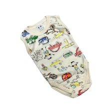 Rikidor Ujjatlan 2 méretes pamut body - Autós 74 kombidressz, body