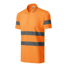 Rimeck HV Runway galléros póló unisex fluoreszkáló narancssárga M munkaruha