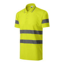 Rimeck HV Runway galléros póló unisex fluoreszkáló sárga L láthatósági ruházat