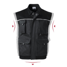 Rimeck Munkamellény férfi Woody W52 ébenszürke 56/58 méret munkaruha