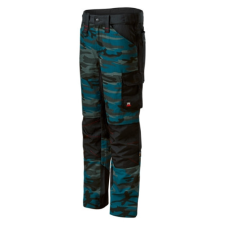 Rimeck Munkanadrág férfi Vertex Camo W09 camouflage petrol 54 long méret munkaruha