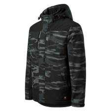 Rimeck Téli softshell kabát férfi Vertex Camo W56 camouflage dark gray S méret férfi kabát, dzseki