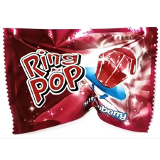  Ring Pop Cukor Gyűrű Eper Ízű 10g csokoládé és édesség