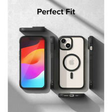Ringke iPhone 15 Plus Fusion Bold mágneses matt átlátszó/fekete tok tok és táska