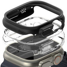 Ringke Ringke Slim műanyag védő tok Apple Watch Ultra (49 mm) okosórához fekete+átlátszó okosóra kellék