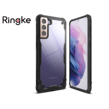 Ringke Samsung G996F Galaxy S21+ ütésálló hátlap - Ringke Fusion X - black tok és táska