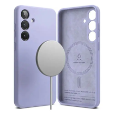 Ringke Silicone MagSafe-kompatibilis tok Samsung Galaxy S25 - lila tok és táska
