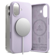 Ringke szilikon magnetikus MagSafe tok iPhone 17 készülékhez világos lila tok és táska