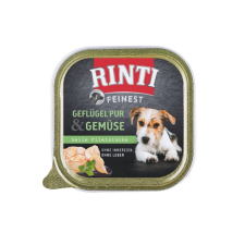 RINTI Feinest Poultry Pure&Vegetables baromfi és zöldségek 150 g kutyaeledel