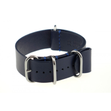 RIOS1931 RIOS Nato Athens bőr óraszíj, óceánkék, 22/22 mm óraszíj