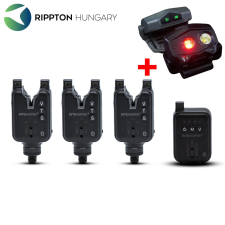 RIPPTON - BiteKeeper Pro kapásjelző+Ajándék StellarLight fejlámpa - Fekete 3+1 kapásjelző