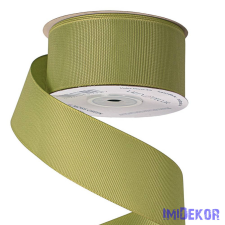 Ripsz szalag 38mm x 20m - Mohazöld dekorációs kellék