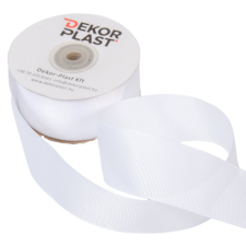  Ripsz szalag fehér 4cmx25y dekorációs kellék