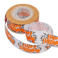  Ripsz szalag halloween mintás 2.5cmx10y dekorációs kellék