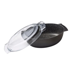 Risoli Granito Sütőtál fedővel 36x24 cm edény