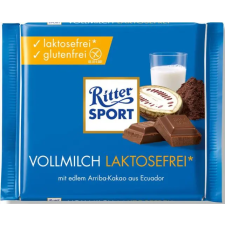 Ritter sport laktózmentes lágy tejcsokoládé 100 g reform élelmiszer