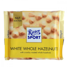 Ritter Sport Selection csokoládé Egészmogyoró fehér 100g csokoládé és édesség