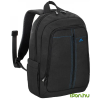 RivaCase 7560 Canvas Laptop Backpack 15.6" fekete (7860 Black ECO Backpack)