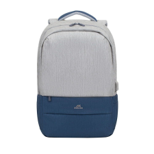RivaCase 7567 Anti-theft Laptop backpack 17.3" / 6  Grey/Dark blue (4260403578308) számítógéptáska