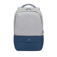 RivaCase 7567 Anti-theft Laptop Backpack 17.3&quot; Grey/Dark Blue számítógéptáska