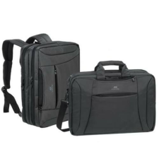 RivaCase Notebook táska, hátizsákká alakítható, 16", RIVACASE "Central 8290", fekete számítógéptáska