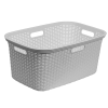 Rival Rattan ruháskosár fehér 40 liter
