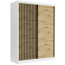  RIVANO VIII. Tolóajtós gardróbszekrény 150x200x60 - fehér bútor