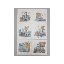  Rizspapír 14,8x14,8cm 6db/cs dekorációs kellék