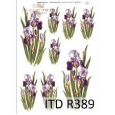  Rizspapír - íriszek dekorációs kellék