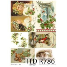  Rizspapír - kislányok dekorációs kellék