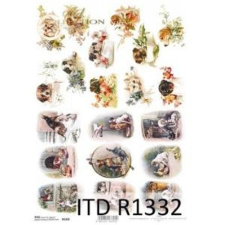  Rizspapír - kutyák dekorációs kellék