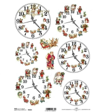  Rizspapír - Mikulásos órák dekorációs kellék