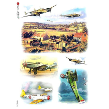  Rizspapír - old timer repülők dekorációs kellék