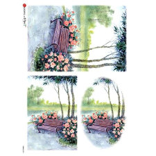  Rizspapír - pihenőpad dekorációs kellék