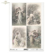  Rizspapír - Szerelem dekorációs kellék