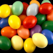 RM Műanyag tojás 6cm világoszöld dekorációs kellék