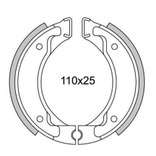 RMS Booster 94-Yamaha fékpofák RMS Futómű és fék alkatrész Fékpofa (dobfék) egyéb motorkerékpár alkatrész